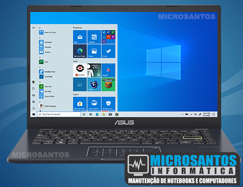Formatação de Notebook Asus em Santos e Baixada Santista